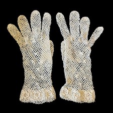 Vintage 1985 Desperately Seeking Susan Lace Gloves Madonna Style picture