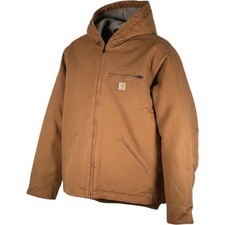 Carhartt Washed Duck Sherpa-Lined Jacket Brown 2XL Tall OJ4392-M 104392-BRN picture