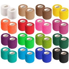 32 Rolls Self Adhesive Bandage Wrap 2 inch Cohesive Bandage Wrap Stretch Band... picture