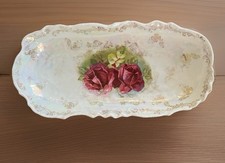 Porcelain Relish Tray Roses floral Erdmann Schlegelmilch  E S Germany German picture