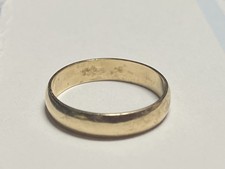 14K Solid Yellow Gold Wedding Band Ring Size  7-1/4” Signed FG Frederick Goldman picture