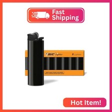 BIC Maxi Pocket Lighters, Reliable 8-Pack, Long-Lasting, All-Black picture