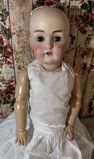 Antique J.D. Kestner JDK 214 25” Bisque Doll Sleep Eyes Jointed Body Slip picture