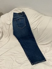 Women’s Blue Medium Wash Denim Guess Jeans Mid Rise Button 5-Pocket picture