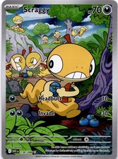 Scraggy Holo Illustration Rare SV: White Flare 138/086 NM picture