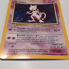 Pokemon TCG Base Set Mewtwo 10/102 WotC Holo Rare 1999 English picture