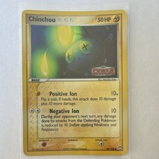 2007 POKEMON EX POWER KEEPERS 49 CHINCHOU-REVERSE FOIL - NMT PACK FRESH picture