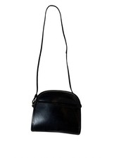 Vintage Coach Abbie Zip Bag 9017 Black Leather Crossbody Camera Purse picture