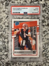 2020 Panini Donruss Rated Rookie Joe Burrow Bengals #301 PSA 8 picture
