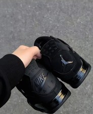 New Jordan 4 “Black Cat”Retro Men's Black Basketball Shoes Mid-Top (2020) (2025) picture