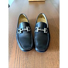 Salvatore Ferragamo Parigi leather driving loafers men's size 10 picture