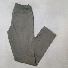 Lululemon Pants Mens 32x32 Green Straight Regular Pockets Zip Closure Commuter picture