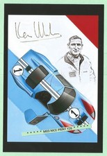 Found PHOTO of Old Ken Miles Car Racing Guy for Carroll Shelby Ford V Ferrari picture