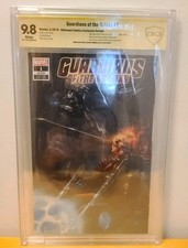 Guardians Of The Galaxy # 1 CBCS CGC 9.8 SS Lucio Parillo Signed picture