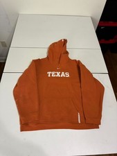 Texas Longhorns Nike Hoodie Large Orange Center Swoosh Vintage Sportswear Retro picture