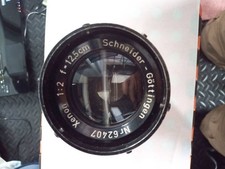 Schneider Gottingen Xenon 12.5cm f2 Camera Lens Used for Aerial picture