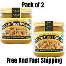 Better Than Bouillon Organic Roasted Chicken Base,Shelf-Stable,8 oz Jar (2 PACK) picture