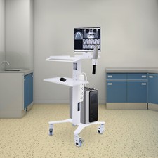 Adjustable Rolling Computer Cart for Home, Office & Medical Use picture