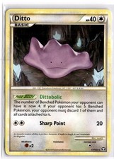 2010 POKEMON HGSS TRIUMPHANT DITTO 17/102 R DMG + FREE GIFT picture