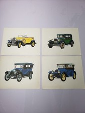 Lot Of 4 Historic Car Portraits Chevrolet 1912 1915 1928 1932 Classic Historic picture