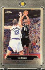 TIM DUNCAN RARE 2000 SILVER CHROME TOPPS INVESTMENT CARD SPURS LEGEND GOAT picture