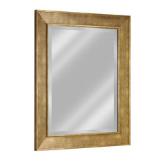 35 In. X 29 In. Antique Gold Rectangular Framed Wall Vanity Mirror picture
