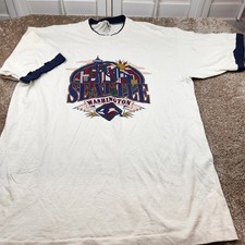 Vintage Alore Seattle Washington Ringer T-Shirt XL Made in USA Single Stitch PNW picture