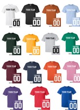 CUSTOM T-Shirt JERSEY Personalized ANY COLOR Name Number Team Softball Football picture
