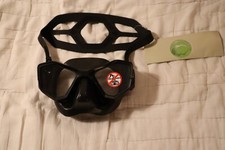 ITALIAN DESIGN SPORASUB BLACK SILICONE ULTRA LOW VOLUME DIVE MASK picture