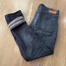 J Crew Jeans Mens 34x32 Blue Denim 770 Straight Kaihara Japanese Casual Lined picture
