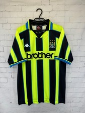 MANCHESTER CITY 1998 1999 VINTAGE RETRO FOOTBALL SHIRT JERSEY AWAY SIZE XL picture