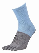 Mizuno Zero Glide 5 Toe Grip Socks Light Blue US 9-11 Soccer Football Anti Slip picture