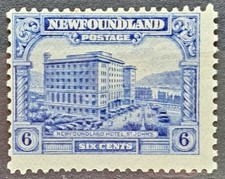 Newfoundland 1928-29 DeLaRue Set  6c  Ultramarine  Perf 131/2 x 13  Mint   sg169 picture