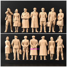 1/144 1/87 1/72 WWII Luftwaffe Command Conference Officers Meeting 7PCS soldiers picture