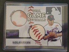  Custom Nolan Ryan Dual Patch Bloody Lip Game Fan Art Relic Card Rangers 1/1 picture