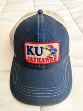 KU JAYHAWKS KANSAS UNIVERSITY RETRO Brand New Baseball Hat Cap basketball picture