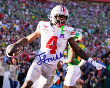 Jerimiah Smith Auto 8x10 Photo Signed Ohio State Buckeyes Reprint 2024 Rose Bowl picture