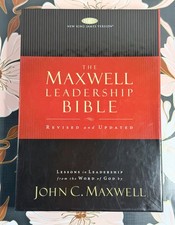 Signed John C. Maxwell Leadership Bible NKJV 2nd Ed Bonded Leather Box 2008 picture