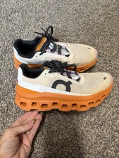 ON WOMEN'S CLOUDMONSTER Fawn Turmeric Orange White Running Shoes Size USA W6 picture