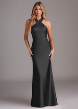 Azazie Doretta - Mermaid Pleated Stretch Satin Dress picture