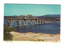 Waldport Bridge in Waldport Oregon vintage postcard unposted picture