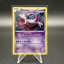 Pokémon TCG XY Black Star Promos Mewtwo XY101 Holo Promo CREASED picture