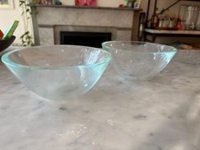 pair of vintage glass bowls picture