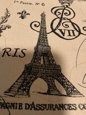 Paris Eiffel Tower Table Runner - French Decor - Table Runner for Home or Office picture