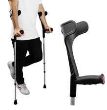 PEPE Mobility Forearm Clutches For Adults (x 2 Units) Open Cuff, Adjustable picture