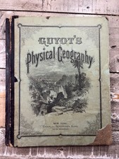 1873 Antique Geography Book “Physical Geography” Guyot picture