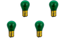 4x 1157 Green 12v S8 Auto Light Bulb Brake Stop Turn Signal Tail Lamp Car Lot picture