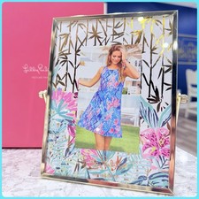 NEW Lilly Pulitzer Slathouse Soiree Gold Picture Frame with Box NWT NIB BNIB picture