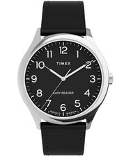 Timex Easy Reader TW2U22300 NEW Men's Watch Quartz Analog Bold Black Dial & Stra picture