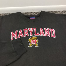 Vintage Maryland Terrapins Sweatshirt Champion Crewneck USA Made Mens XL picture